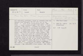 Dunsyre, NT04NE 31, Ordnance Survey index card, page number 1, Recto