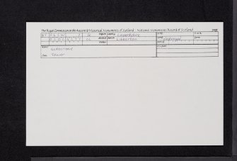 Gladstone, NT04SW 7, Ordnance Survey index card, Recto