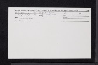 Crosswood Burn, NT05NE 3, Ordnance Survey index card, Recto