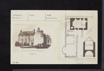 Alderston House, NT06NW 4, Ordnance Survey index card, Recto
