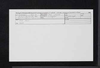 Rose Well, NT06NW 8, Ordnance Survey index card, Recto