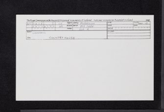 Linnhous, NT06SE 2, Ordnance Survey index card, Recto
