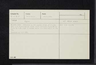 Corston, NT06SE 7, Ordnance Survey index card, Recto