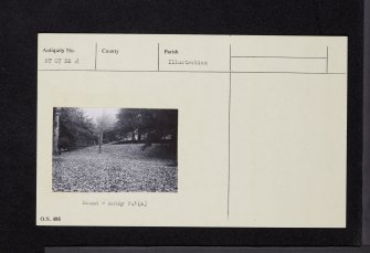Abercorn Castle, NT07NE 2, Ordnance Survey index card, Recto