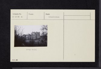 House Of The Binns, NT07NE 4, Ordnance Survey index card, Recto