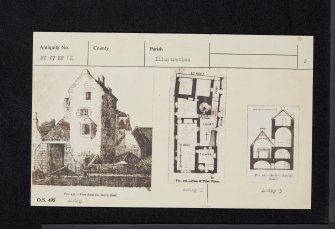 Linlithgow, High Street, Town House Of The Knights Of St John, NT07NW 12, Ordnance Survey index card, page number 2, Verso