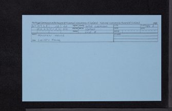 Houstoun House, NT07SE 10, Ordnance Survey index card, Recto