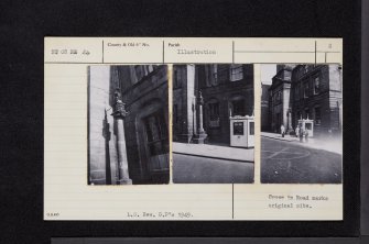Dunfermline, High Street, Market Cross, NT08NE 24, Ordnance Survey index card, page number 2, Verso