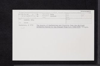 Carneil Hill, NT08NW 2, Ordnance Survey index card, Recto