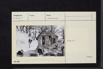 Rosyth Church, NT08SE 5, Ordnance Survey index card, page number 1, Recto