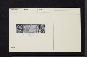 Bridgeness, NT08SW 4, Ordnance Survey index card, Recto