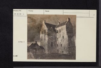 Cleish Castle, NT09NE 6, Ordnance Survey index card, page number 2, Verso