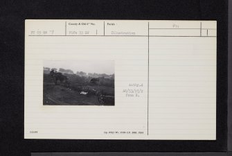 Killernie Castle, NT09SW 7, Ordnance Survey index card, Recto