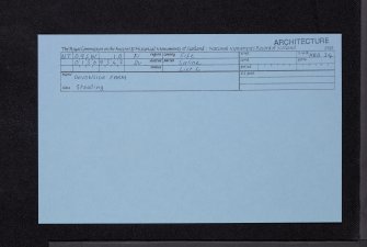 Devonside, NT09SW 10, Ordnance Survey index card, Recto