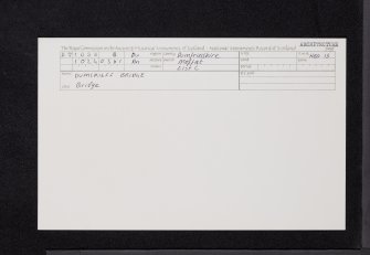Dumcrieff Bridge, NT10SW 8, Ordnance Survey index card, Recto
