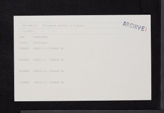 Mossfennan, NT12NW 7, Ordnance Survey index card, page number 1, Recto