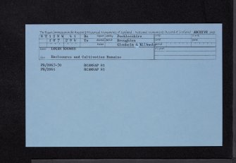 Logan Knowes, NT12NW 41, Ordnance Survey index card, Recto