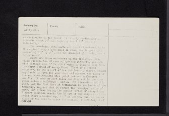 Lour, NT13NE 1, Ordnance Survey index card, page number 3, Recto