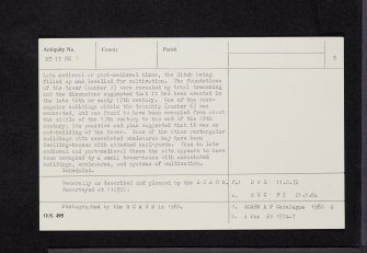 Lour, NT13NE 1, Ordnance Survey index card, page number 5, Recto