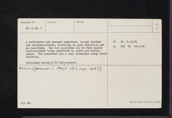 Riding Hill, NT13NE 2, Ordnance Survey index card, page number 2, Verso