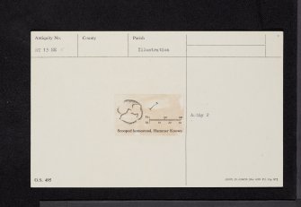 Hammer Knowe, NT13NE 5, Ordnance Survey index card, Recto