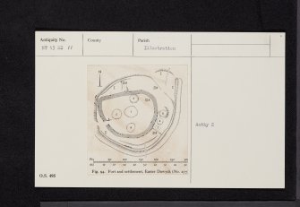 Easter Dawyck, NT13NE 11, Ordnance Survey index card, Recto