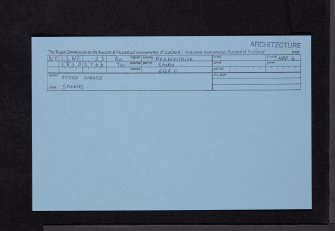 Stobo, Stobo Manse, Stables, NT13NE 33, Ordnance Survey index card, Recto