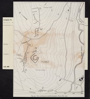 Dreva Craig, NT13NW 8, Ordnance Survey index card, page number 1, Recto
