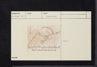 Dreva Hill, West, NT13NW 23, Ordnance Survey index card, Recto
