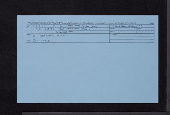 St Gordian's Cross, NT13SE 2, Ordnance Survey index card, Recto
