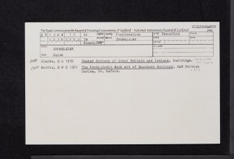 Drumelzier, NT13SW 12, Ordnance Survey index card, Recto