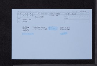 Drumelzier, NT13SW 12, Ordnance Survey index card, Recto