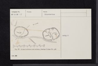 Stanhope Cottage, NT13SW 17, Ordnance Survey index card, Recto