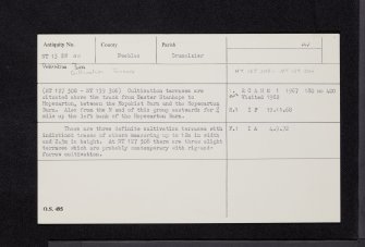 Hopecarton Burn, NT13SW 40, Ordnance Survey index card, Recto