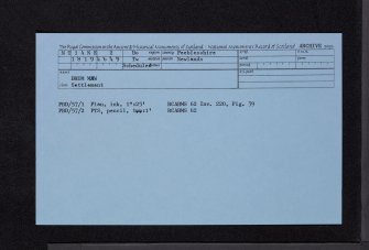 Drum Maw, NT14NE 2, Ordnance Survey index card, Recto