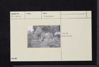 Newlands Church, NT14NE 4, Ordnance Survey index card, Recto