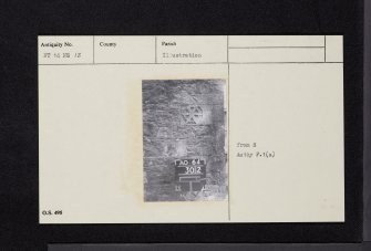 Newlands Manse Coach-House, NT14NE 13, Ordnance Survey index card, Recto