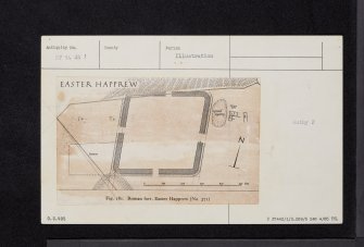 Easter Happrew, NT14SE 1, Ordnance Survey index card, Recto