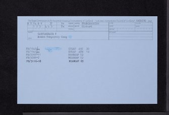 Castlecraig, NT14SW 37, Ordnance Survey index card, Recto