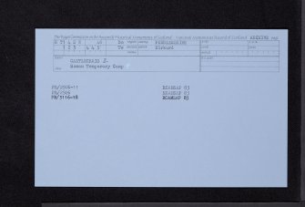 Castlecraig, NT14SW 46, Ordnance Survey index card, Recto