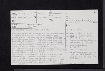 Spittal Farm, NT15NE 5, Ordnance Survey index card, page number 1, Recto