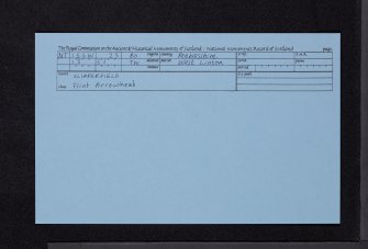 Slipperfield, NT15SW 23, Ordnance Survey index card, Recto