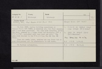 Edinburgh, Juniper Green, NT16NE 5, Ordnance Survey index card, Recto