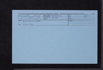 Bonnington Mains, NT16NW 13, Ordnance Survey index card, Recto