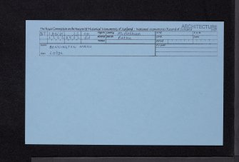 Bonnington Mains, NT16NW 22, Ordnance Survey index card, Recto