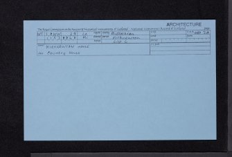 Kirknewton House, NT16NW 39, Ordnance Survey index card, Recto