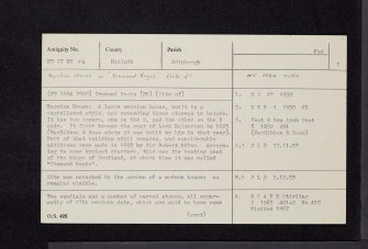 Edinburgh, Barnton Avenue West, Barnton House, NT17NE 16, Ordnance Survey index card, page number 1, Recto