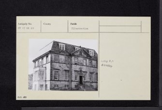 Edinburgh, Craigiehall House, NT17NE 29, Ordnance Survey index card, Recto