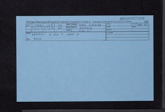 Dalmeny, 16, 17 Main Street, NT17NW 159, Ordnance Survey index card, Recto