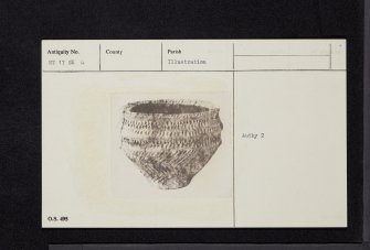 North Gyle Farm, NT17SE 4, Ordnance Survey index card, Recto